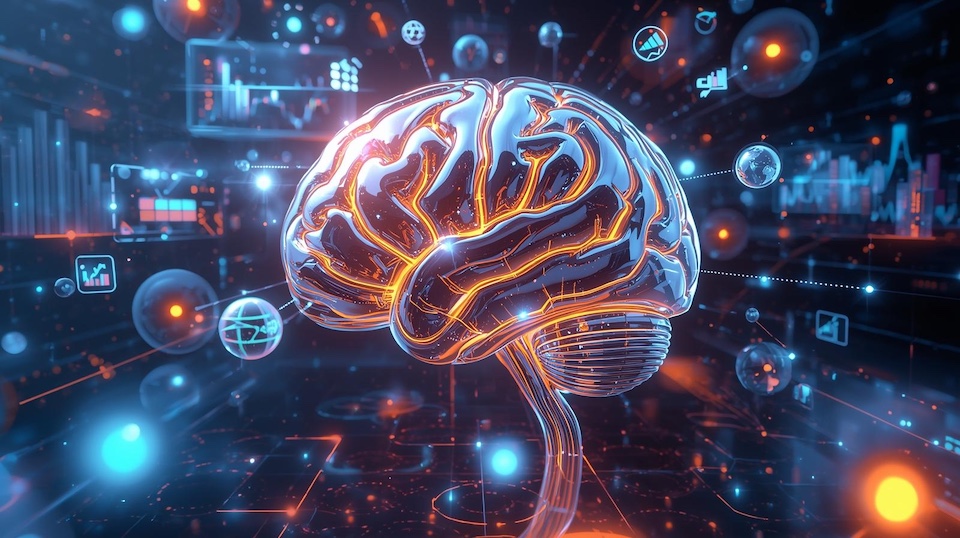 AI brain merged with business tools